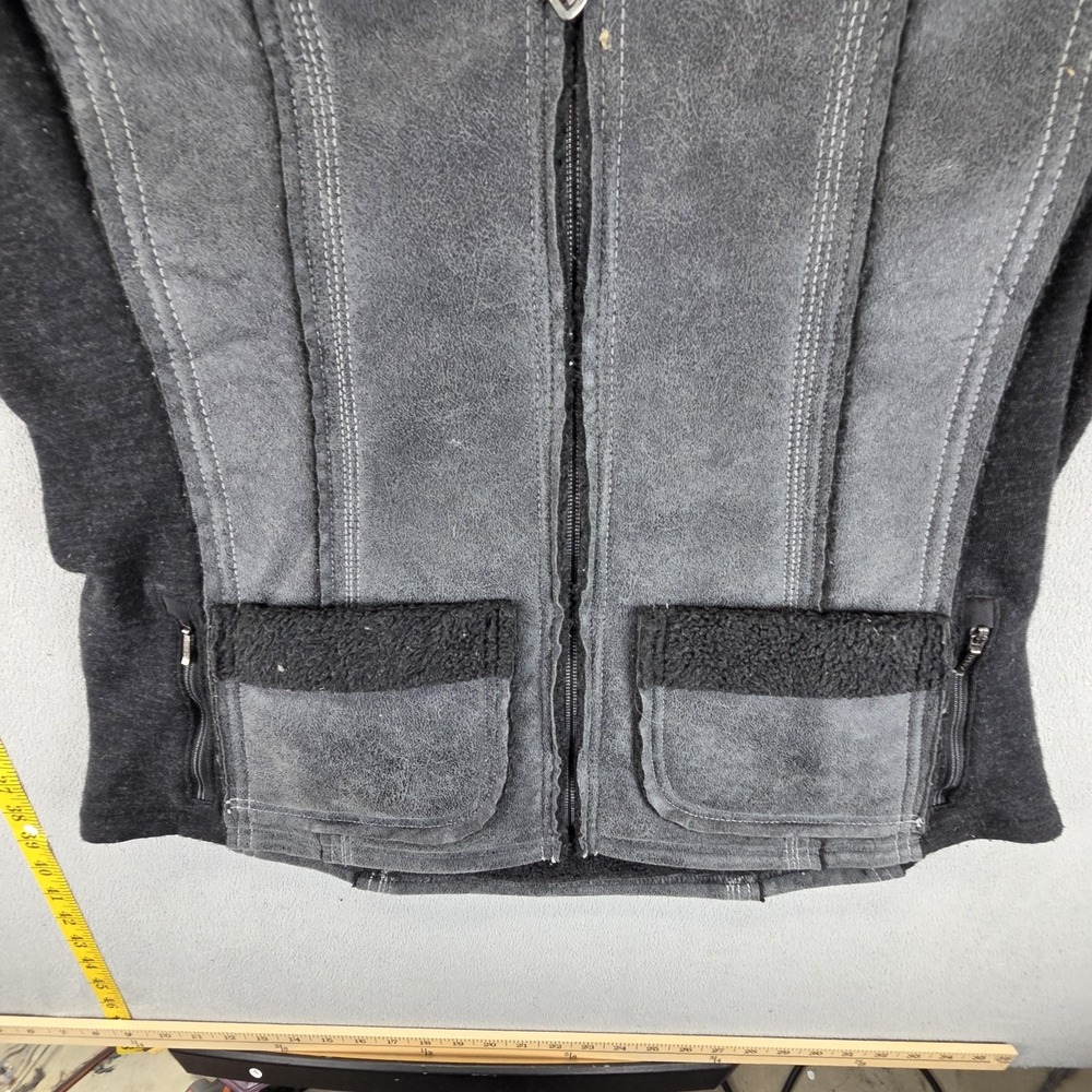 Kuhl Vest Womens Large Gray Dani Sherpa Fleece Lined Full Zip Pockets Warm - Picture 8 of 13